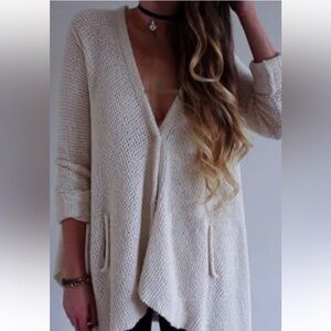 Free People Cream Women's Cardigan